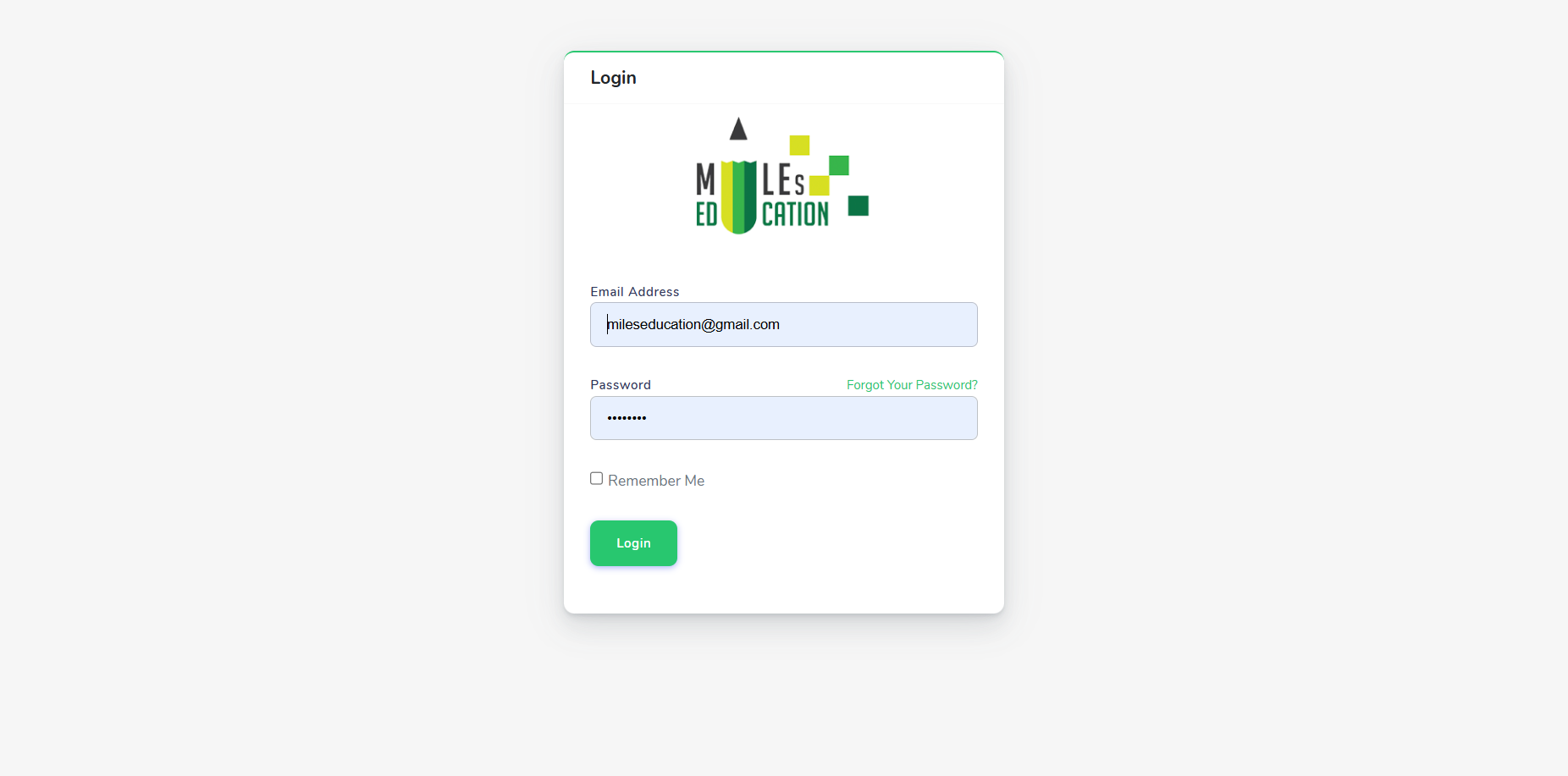 Miles Education screenshot
