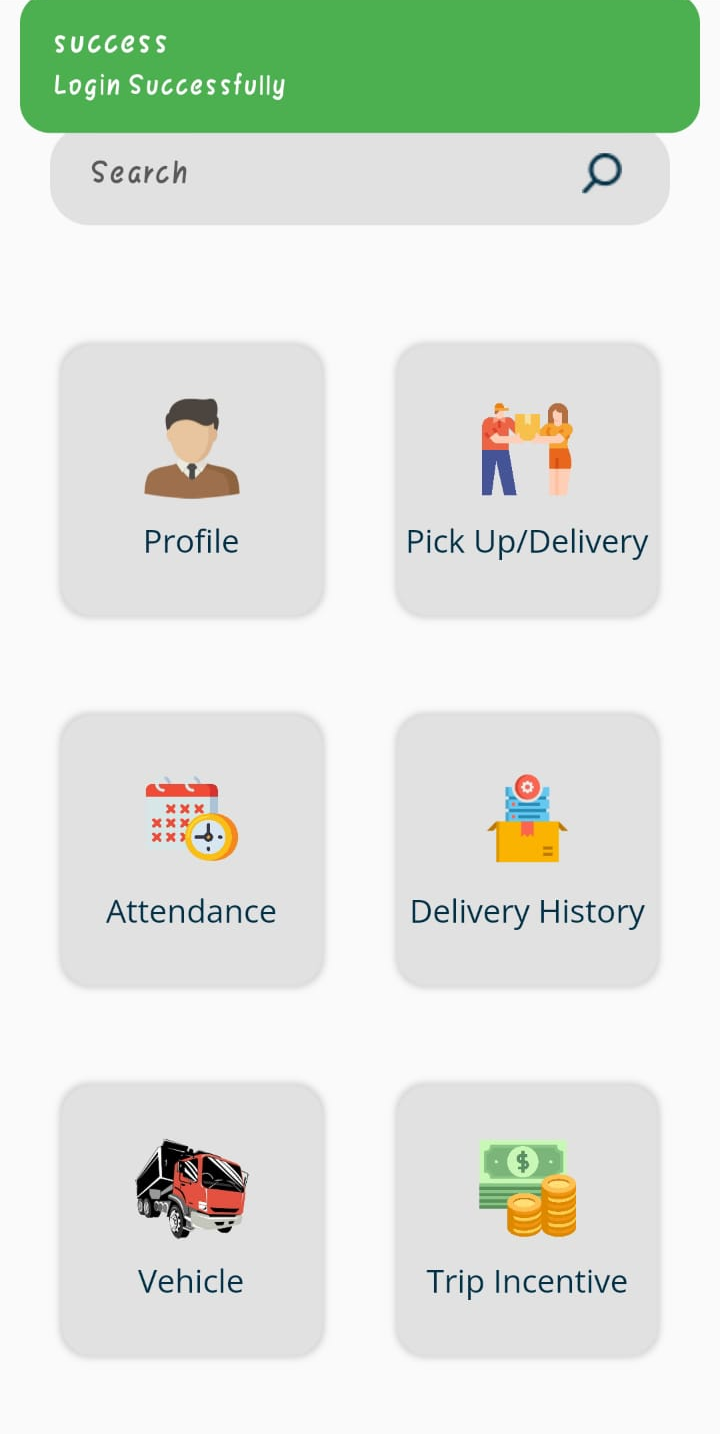 Mobile app — home